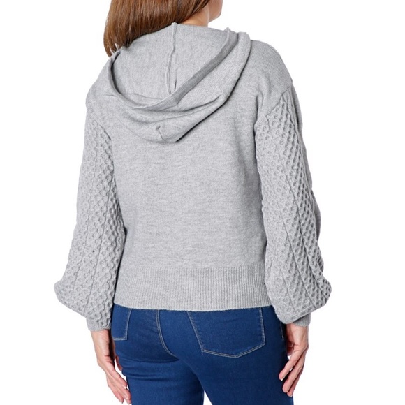 Nwt ONLY accessories knitted hooded sweater “one size” - Picture 3 of 6